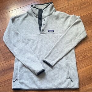 Patagonia Light Gray Snap-T Fleece